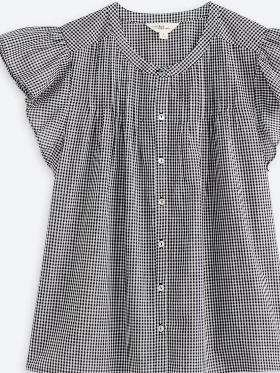 Market & Spruce Tops - Market & Spruce Emile Cotton Blouse
